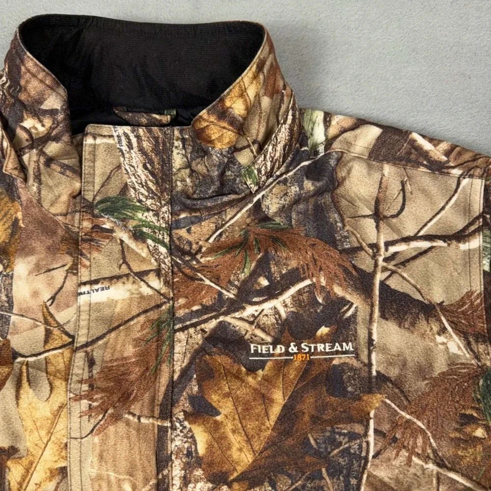 Field & Stream Mens Realtree Camo Hunting Jacket Small Insulated Full Zip Brown - Picture 3 of 8